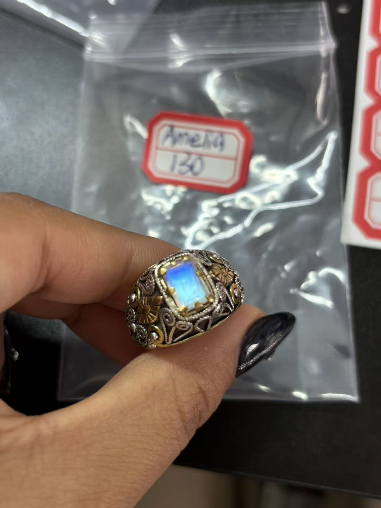 Handmade Gemstone Ring Exclusive Purchase Link moonstrone