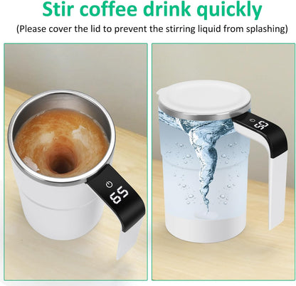 COJATBOA® Smart Temperature Mug: Rechargeable Self-Stirring Cup (12oz)