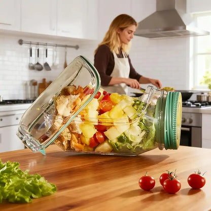 SaladPod™ | Portable Side-Opening Freshness Jar