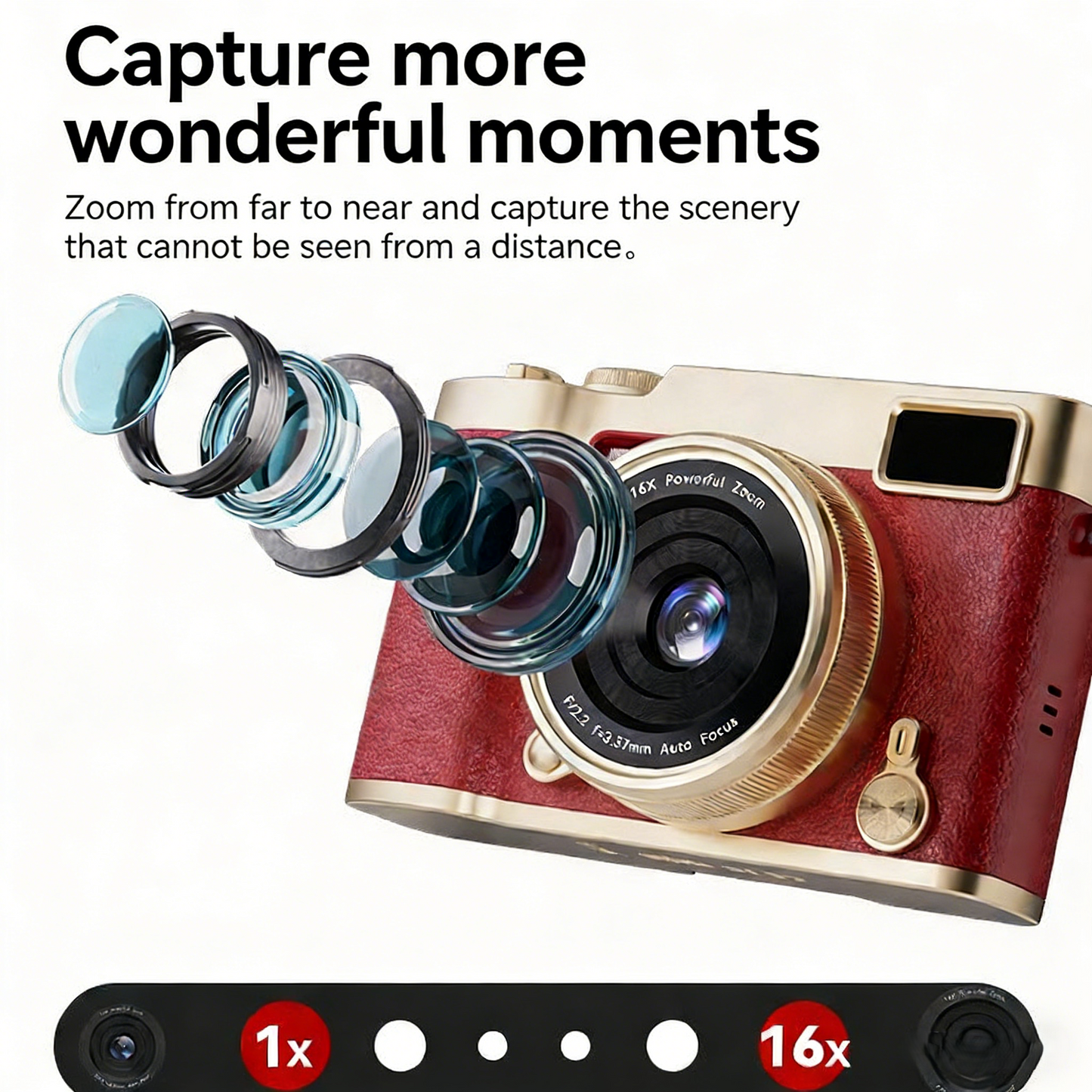 48MP Ultra HD Digital Vlogging Camera with 180° Flip Screen | Professional Photo & Video Recorder