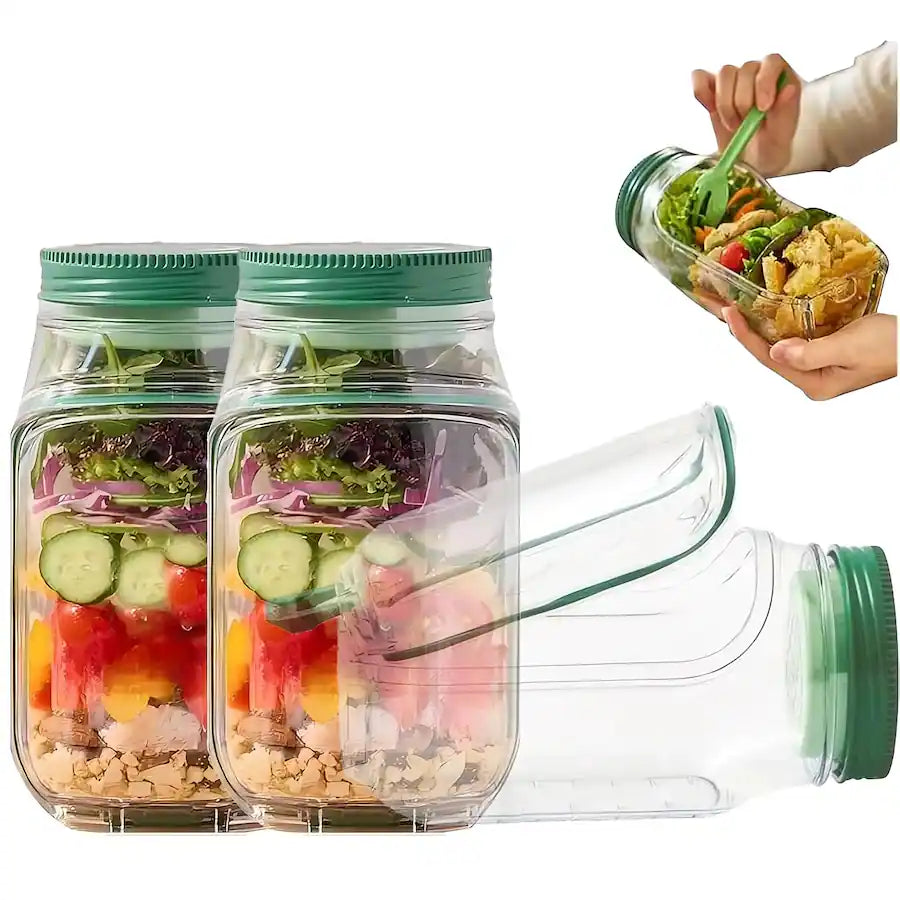SaladPod™ | Portable Side-Opening Freshness Jar